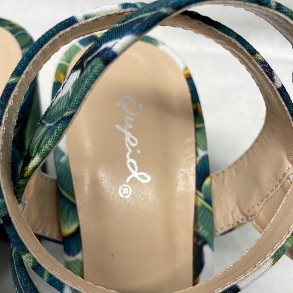 Qupid new strap around the ankle block heels ladies sz 7.5 - Picture 6 of 8